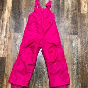 Circo girls bib snow pants overalls pink 4T